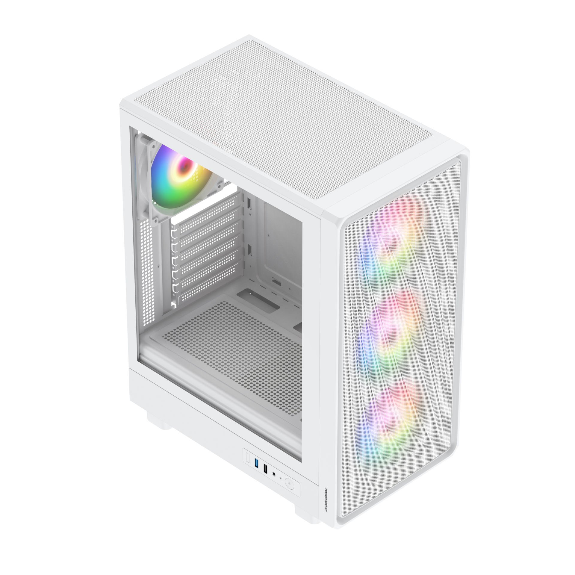 POWERBOOST 650W 80+ BRONZE PB-A5065W-650w 4-ARGB Fanlı Gaming Mid-Tower PC Kasası