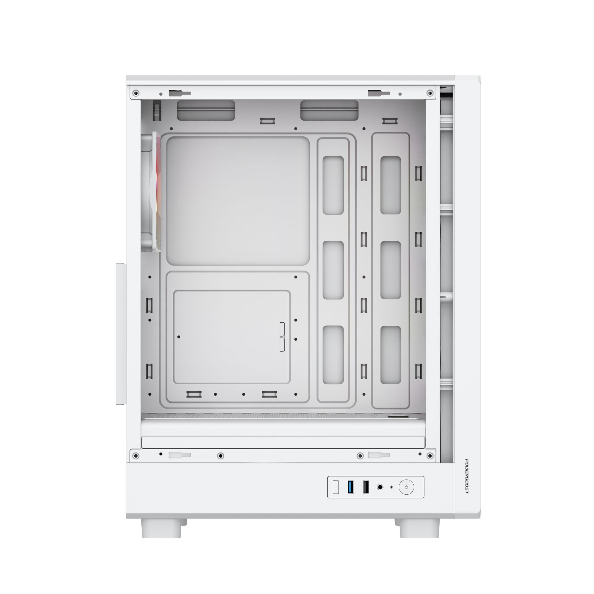 POWERBOOST 650W 80+ BRONZE PB-A5065W-650w 4-ARGB Fanlı Gaming Mid-Tower PC Kasası