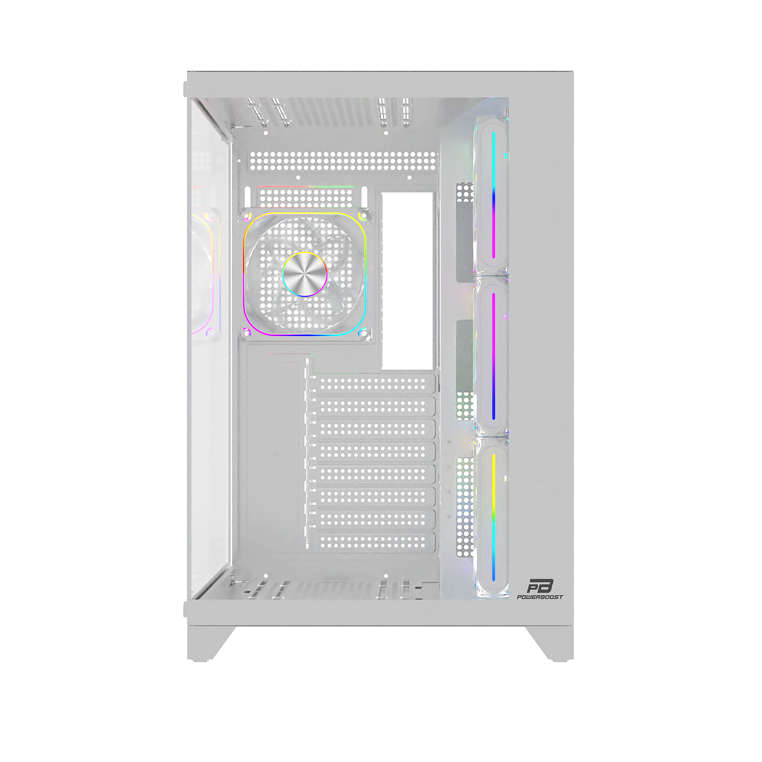 POWERBOOST 750W 80+ BRONZE PB-C9025W 4-ARGB Fanlı Gaming Mid-Tower PC Kasası