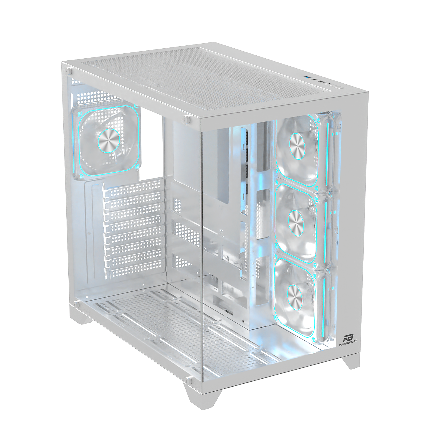 POWERBOOST 750W 80+ BRONZE PB-C9025W 4-ARGB Fanlı Gaming Mid-Tower PC Kasası