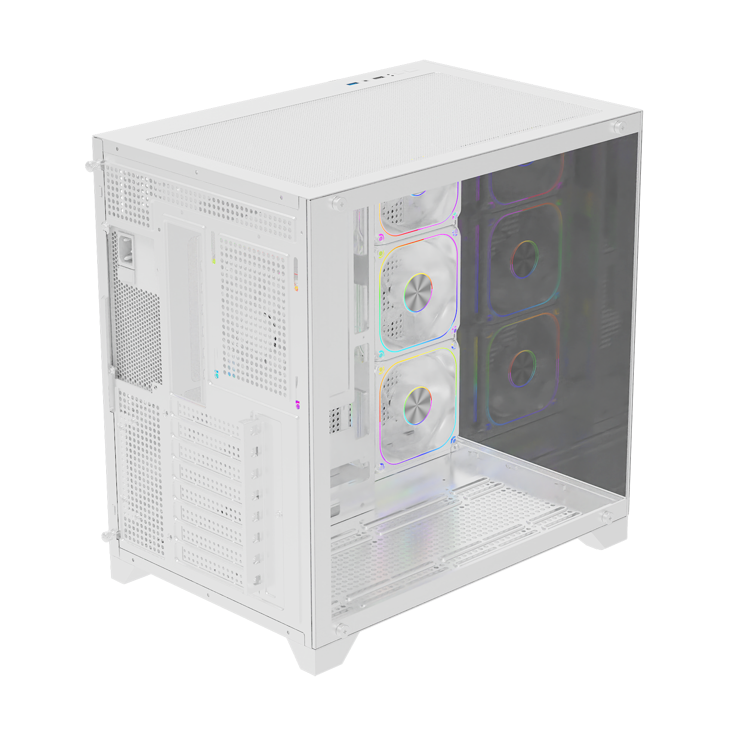 POWERBOOST 750W 80+ BRONZE PB-C9025W 4-ARGB Fanlı Gaming Mid-Tower PC Kasası