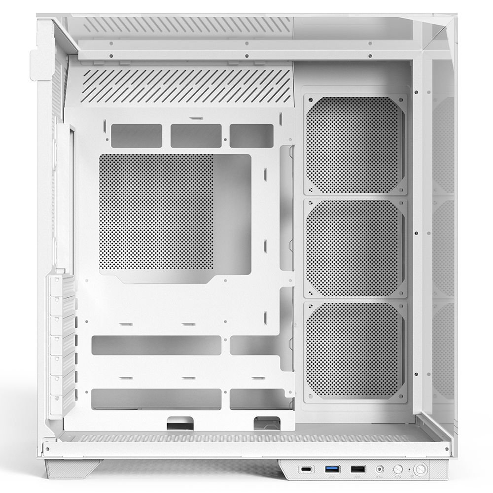 POWERBOOST ECLIPSE JBST-PBA100W 8-ARGB Fanlı Gaming Mid-Tower PC Kasası Beyaz