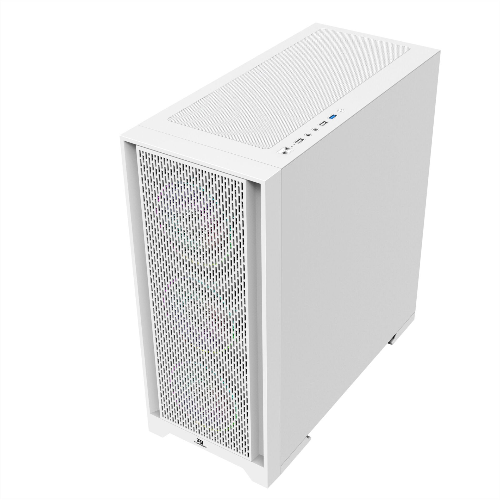 POWERBOOST PB-P1601BW  4-ARGB Fanlı Gaming EATX PC Kasası Beyaz