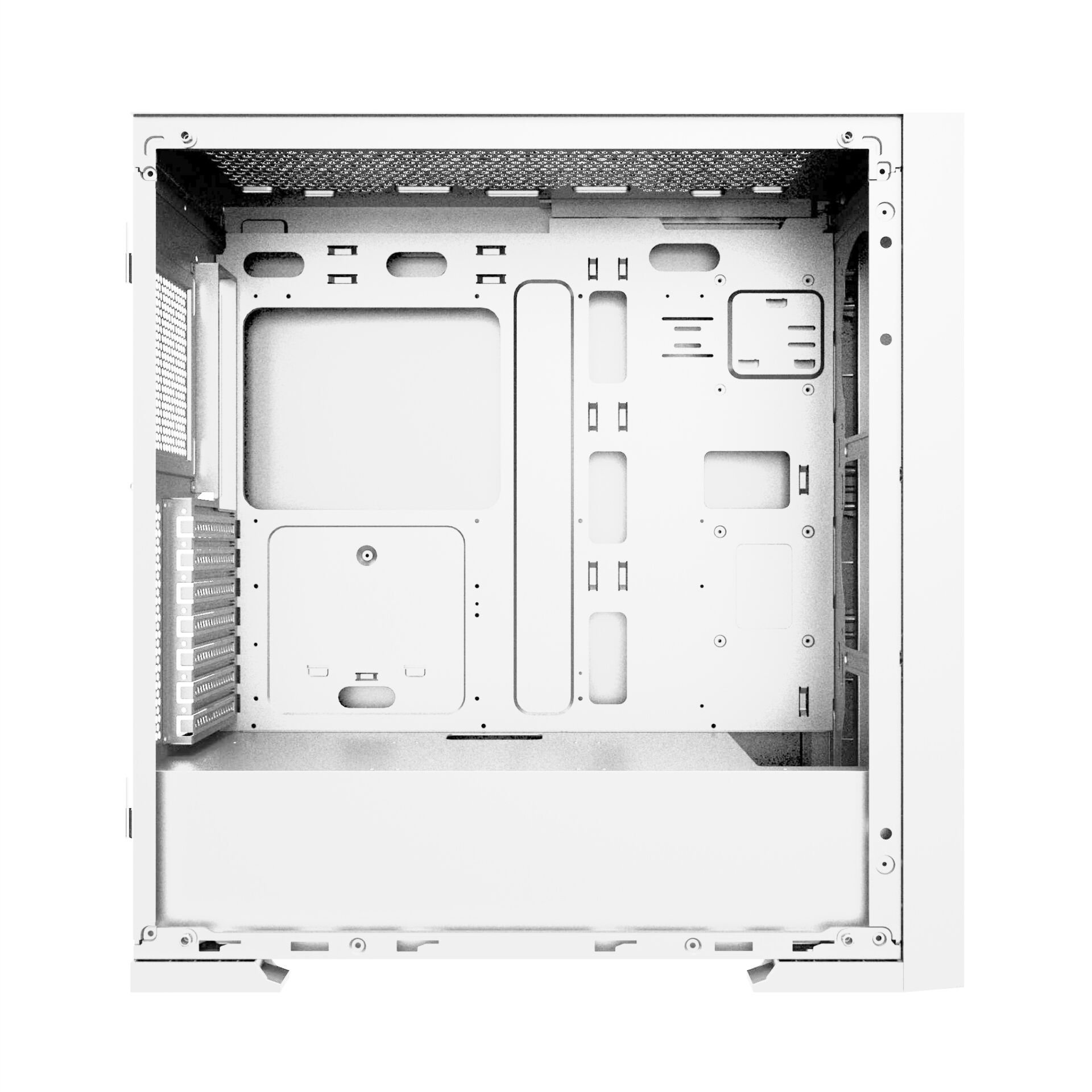 POWERBOOST PB-P1601BW  4-ARGB Fanlı Gaming EATX PC Kasası Beyaz