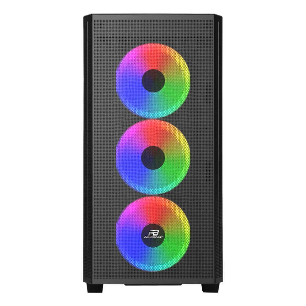 POWERBOOST PB-P2252BB 4-ARGB Fanlı Gaming Micro-Tower PC Kasası