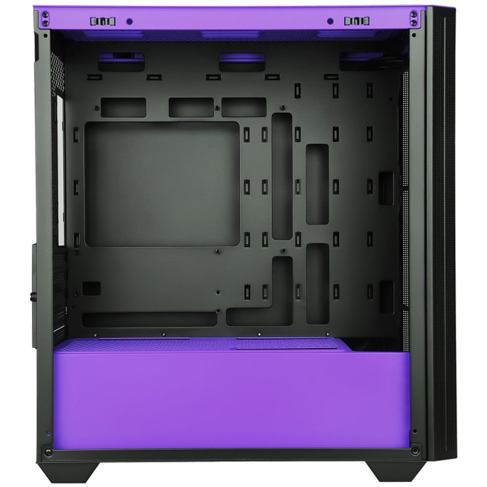 POWERBOOST PB-P2252BP 4-ARGB Fanlı Gaming Mid-Tower PC Kasası Mor-Siyah
