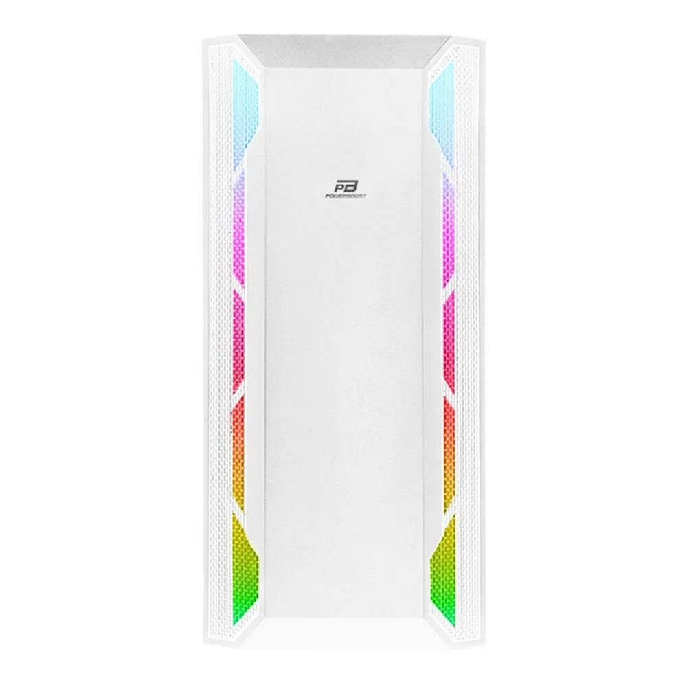 POWERBOOST VK-G3701W 3-RGB Fanlı Gaming Mid-Tower PC Kasası Beyaz