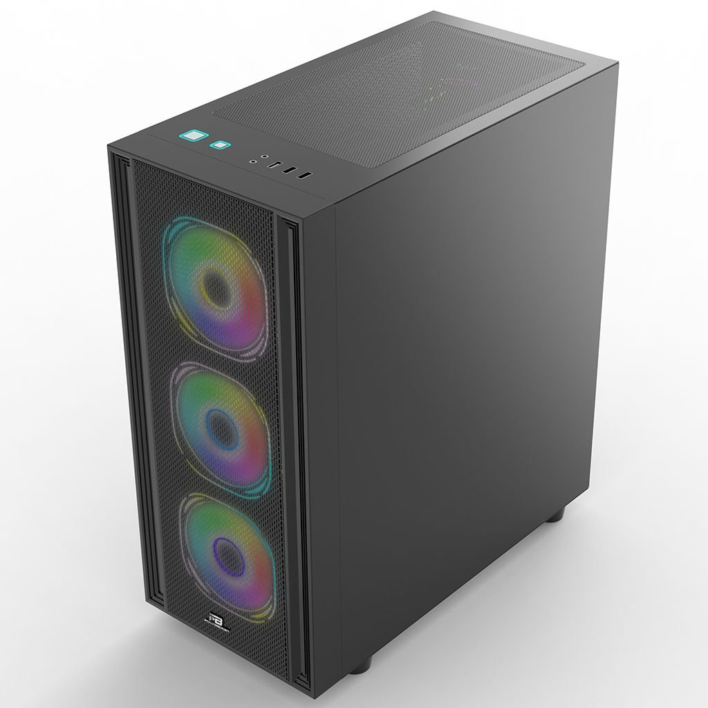 POWERBOOST X-12B 4-ARGB Fanlı Gaming Mid-Tower PC Kasası