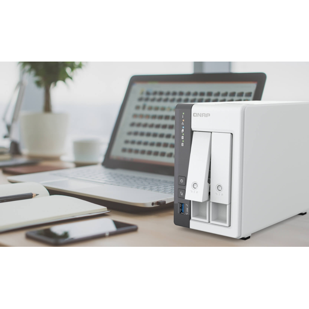 QNAP TurboNAS TS-216-G, 4Gb Ram, 2xYuvalı, Tower NAS
