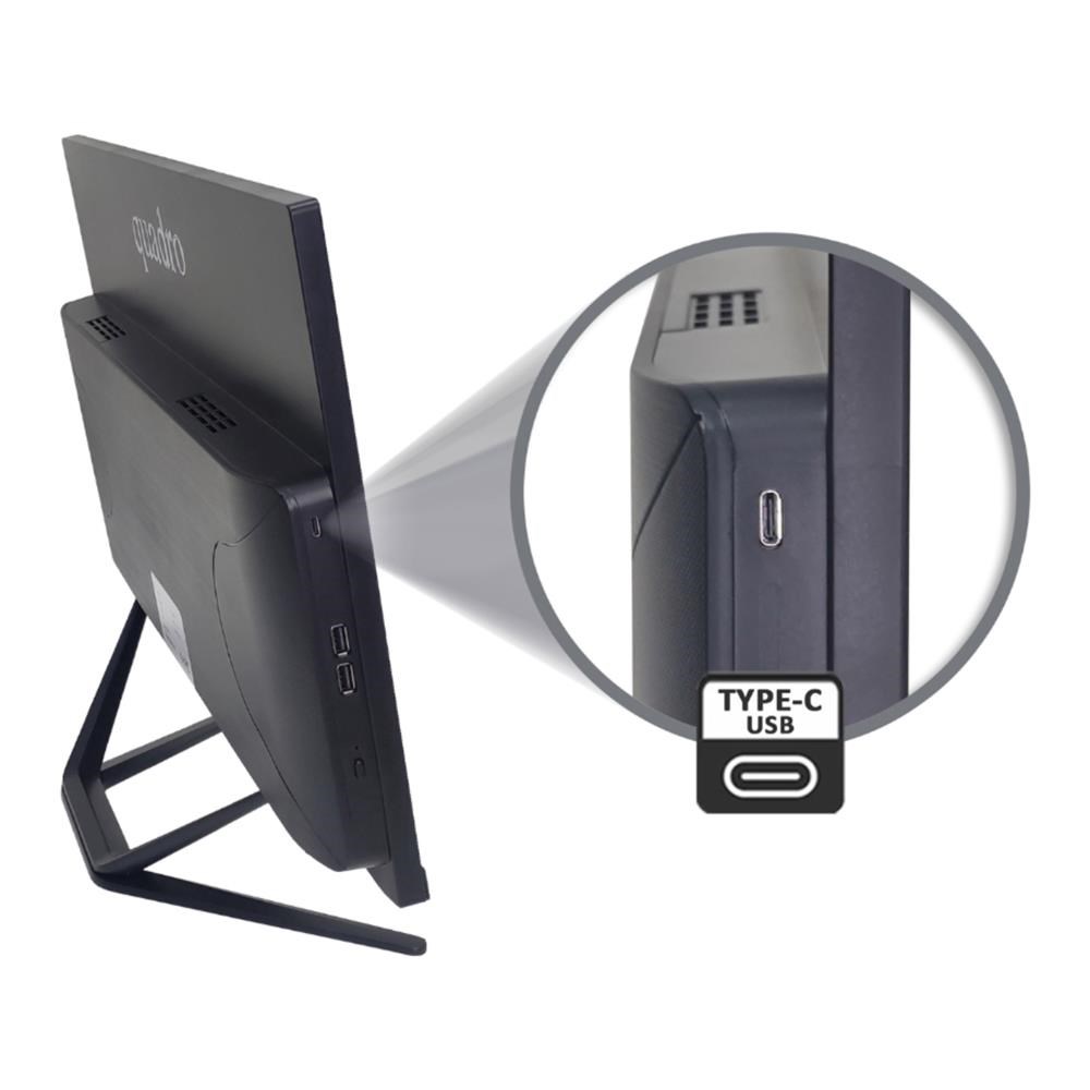 Quadro Stark H424D5 IPS Ci5 14400 8gb 512gb Type C-Usb 23.8