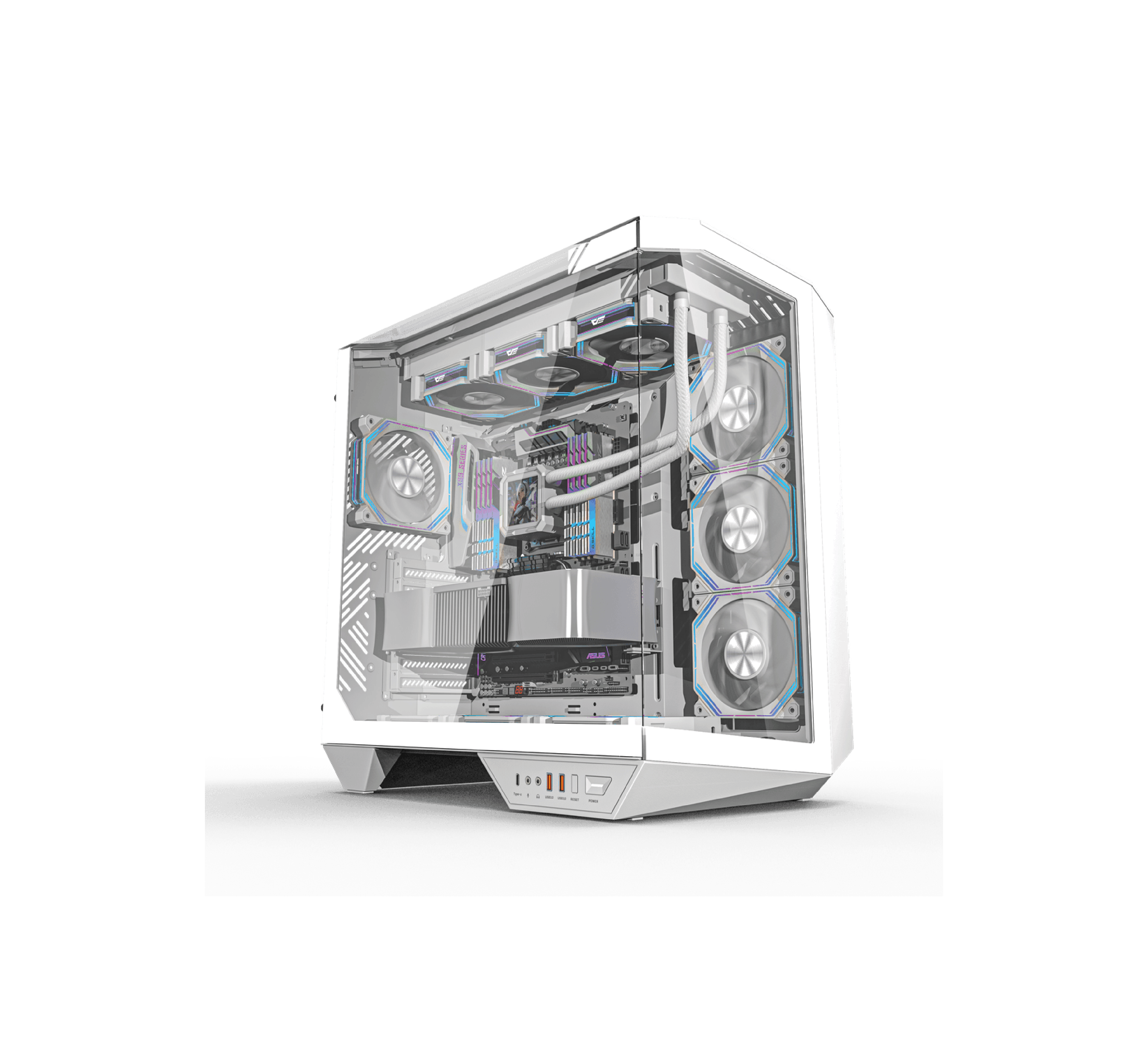 QUANTUM PROXİMA 850W 4x120mm ARGB Gaming PC Kasası Beyaz