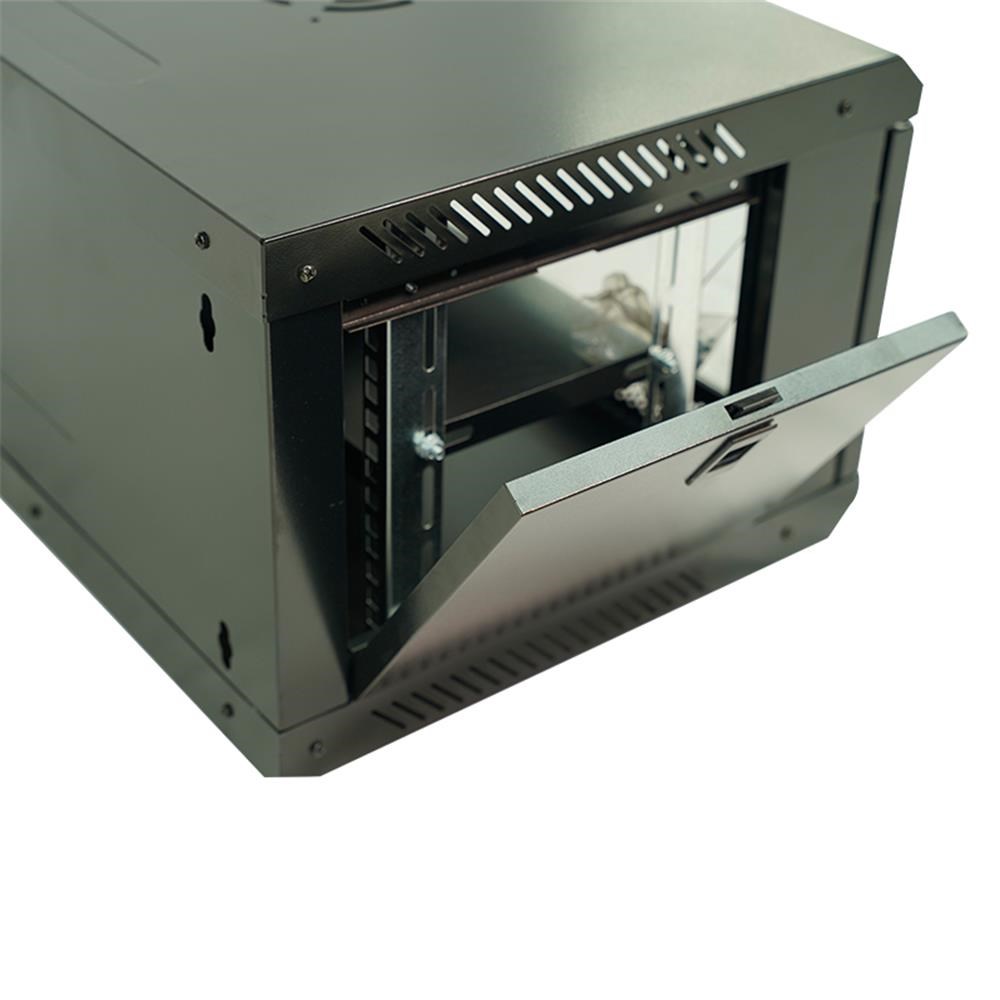 Racksan ML-6407S 7U Duvar Tipi Kabinet (350-530-400) Raf+Fan+Priz