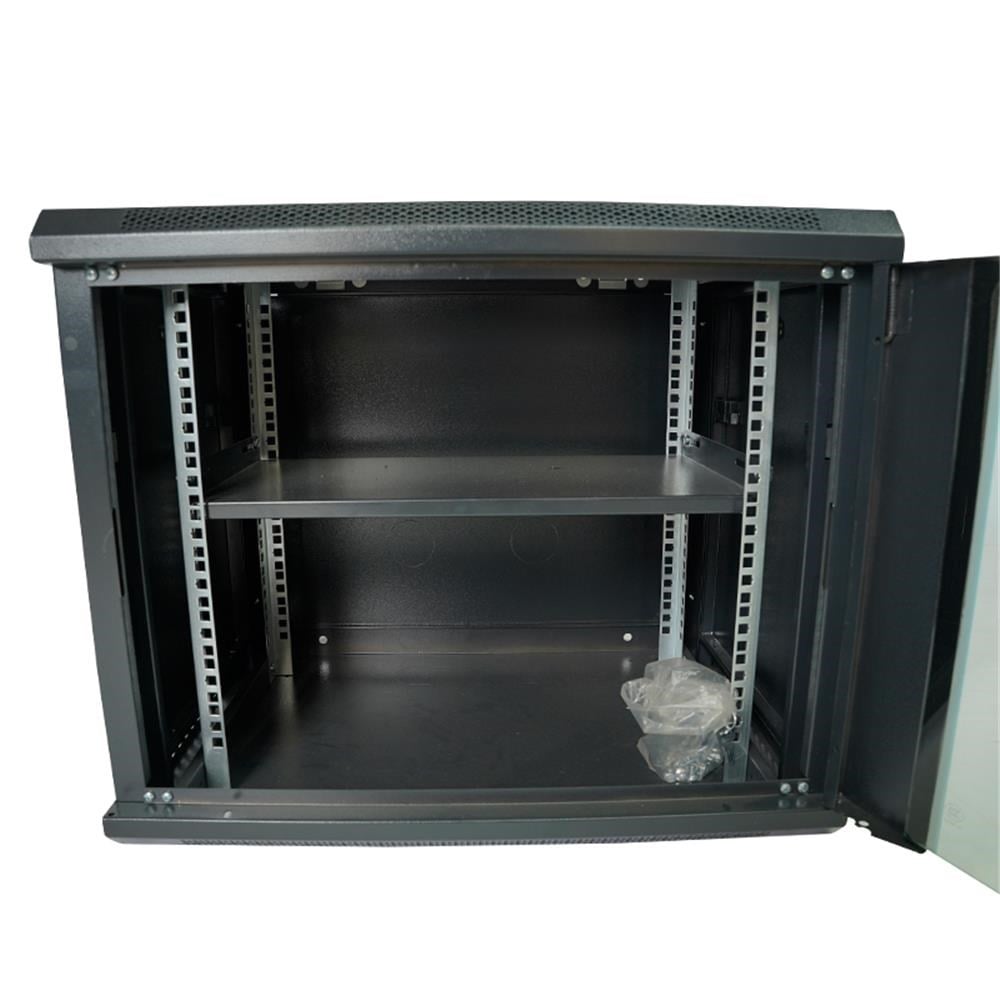 Racksan MT-6609S 9U Duvar Tipi Kabinet (500-600-600) Raf+Fan+Priz
