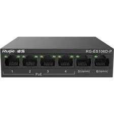 RUIJIE 5port 58w 4port PoE RG-ES106D-P 10/100 Yönetilemez SwitchMb Teknoloji | Bilgisayar Elektronik Gaming Ekipmanlar | RUIJIE 5port 58w 4port PoE RG-ES106D-P 10/100 Yönetilemez SwitchRUIJIESwitch1-39862