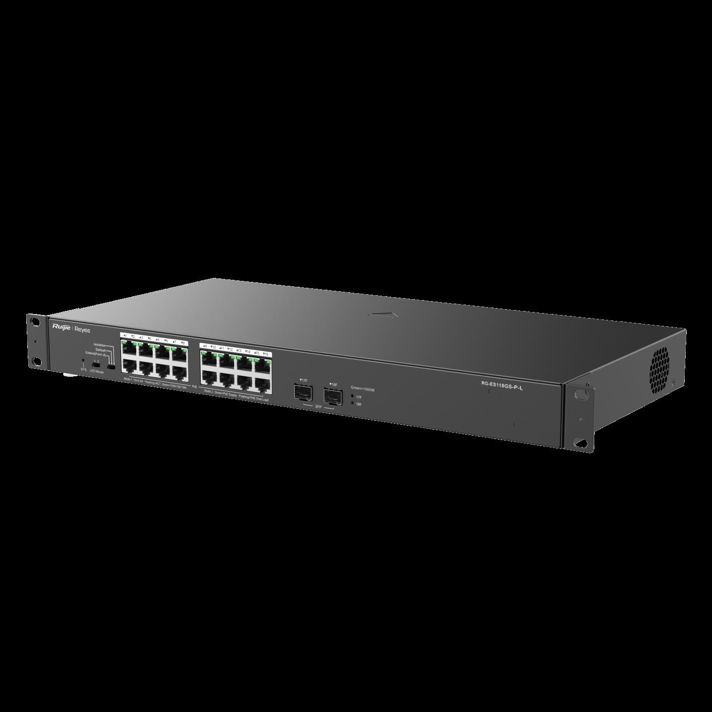 RUİJİE-REYEE RG-ES118GS-P-L 18XGE F.GIGABIT 247W POE SWİTCH