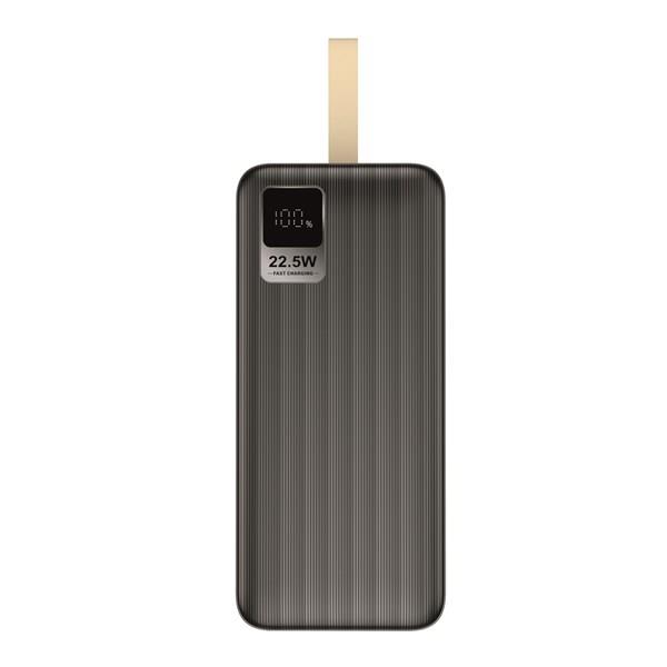 S-LINK G430 40000mAh Micro+Type-C+USB PD20W+QC3.0 18W Siyah LCD Taşınabilir Pil Şarj Cihazı Powerbank