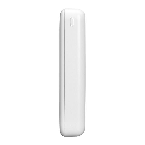 S-link P201 20000mAh PRM Micro+Type-C+USB Beyaz Taşınabilir Pil Şarj Cihazı Powerbank