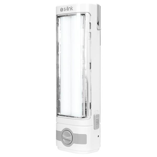 S-link SL-3657 Beyaz-Grey 4V 1500mAh 1+36 Ledli Işıldak