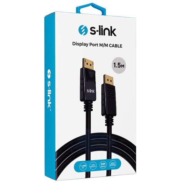 S-link SL-460 1.5m Display Port M/M Kablo