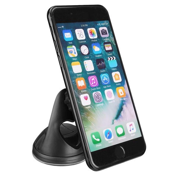 S-link SL-AT43 Universal Ayarlanabilir Vantuz + Izgara aparatlı Siyah Mıknatıslı Araç Telefon Tutucu