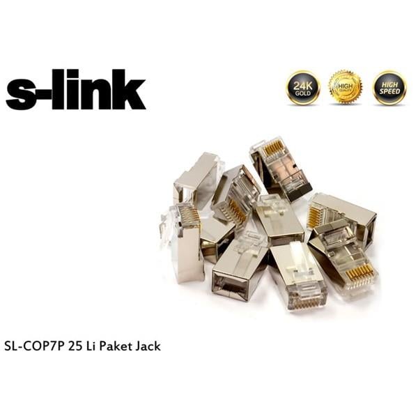 S-Link SL-COP7P 25'li CAT-7 Paket Jack