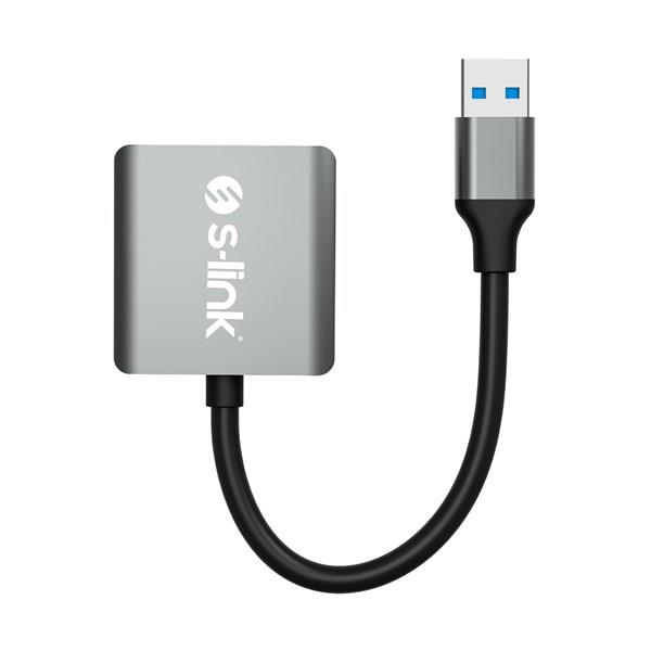 S-LINK SL-CR21 USB-USBC Metal Kart Okuyucu