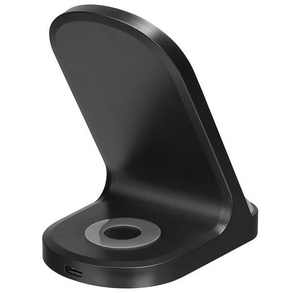 S-LINK SL-CW05 Mobil Telefon Uyumlu 15W LED Logo PRM Siyah Kablosuz Şarj Cihazı