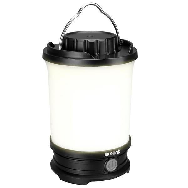 S-link SL-F254 3W Led+2 SMD+1 Kırmızı Led Pilli Işık Ayarlı ve Modlu Kamp Feneri