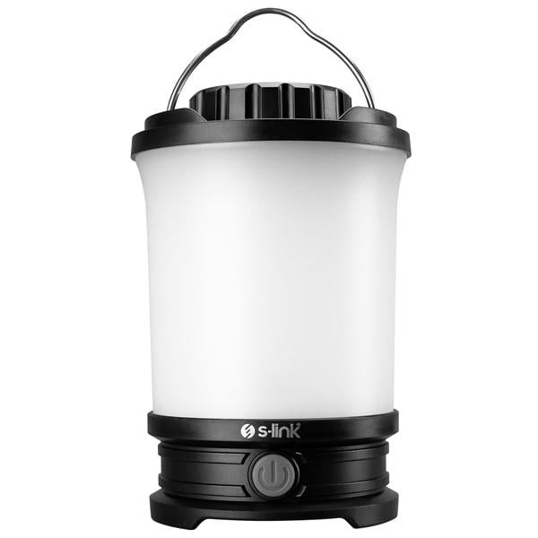 S-link SL-F254 3W Led+2 SMD+1 Kırmızı Led Pilli Işık Ayarlı ve Modlu Kamp Feneri