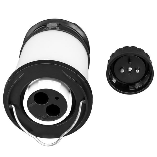 S-link SL-F254 3W Led+2 SMD+1 Kırmızı Led Pilli Işık Ayarlı ve Modlu Kamp Feneri