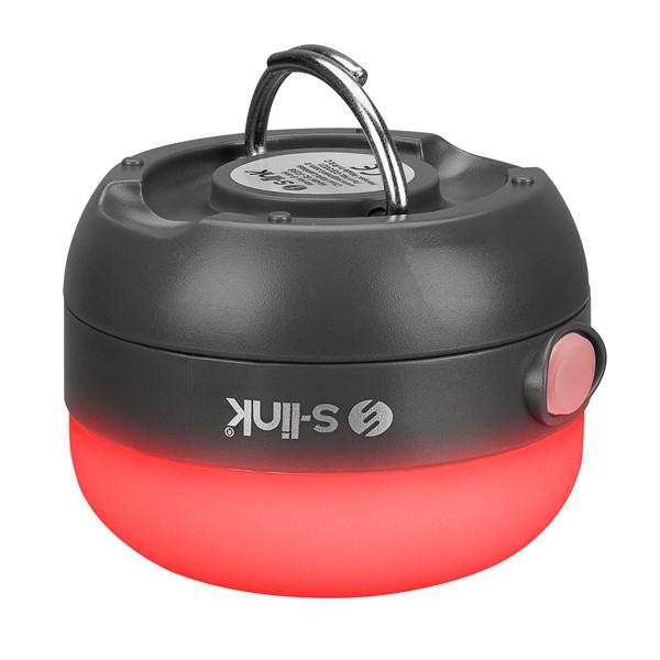 S-link SL-F256 Beyaz ve Kırmızı SMD Ledli Işık Kademeli Pilli Kamp Feneri