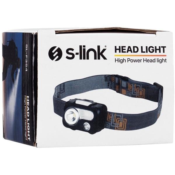S-link SL-F354 3W Led  2 SMD 1 Kırmızı 3x AAA Pil Işık Ayarlı ve Modlu Kafa Lambası