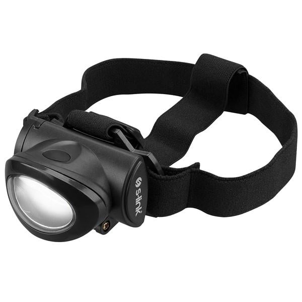 S-link SL-F375 3W Cob Led 3x AAA Pil Işık Ayarlı ve Modlu Kafa Lambası