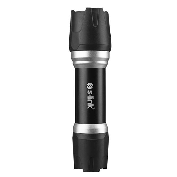 S-link SL-F855 3W Led 3x AAA Pil Alt ve Üstünde Kauçuk Korumalı Led El Feneri