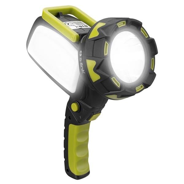 S-link SL-F894 5W LED+18 Beyaz+ 18 Kırmızı Ledli Işık Modlu Döner Kollu USBŞarjlı Elfeneri