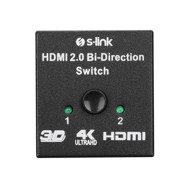 S-Link SL-LU613 . 2 Port HDMI Çift Yönlü Switch ve Splitter