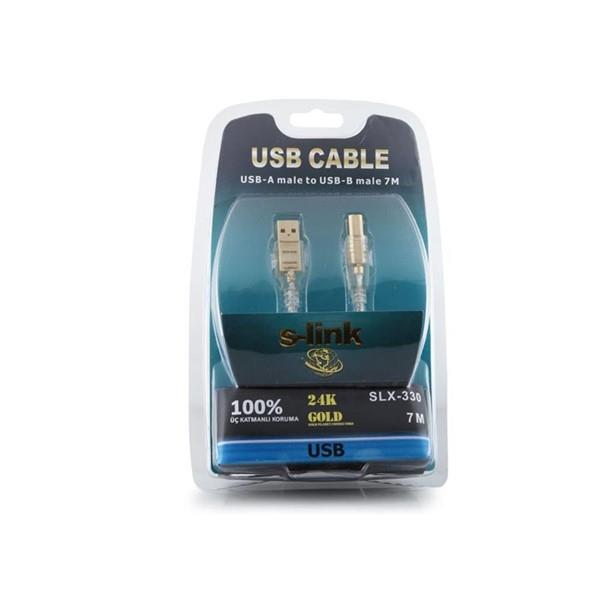 S-link SLX-330 Usb2.0 7m Yazıcı Kablosu