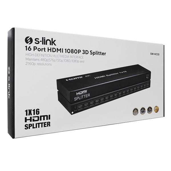 S-LINK SW-KC33 16port HDMI 1080P 3D Splitter