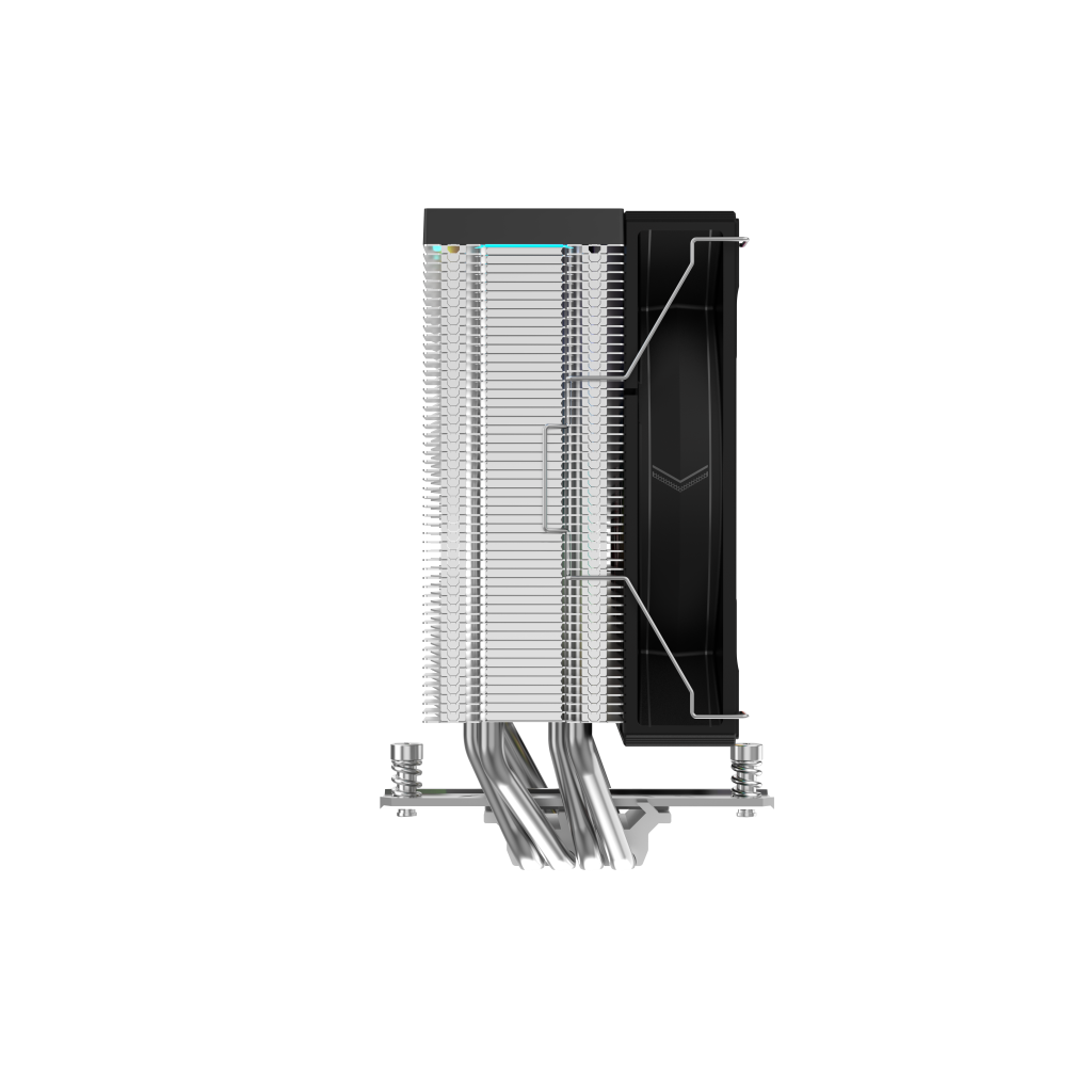 SAMA A40L, Black, 1x120mm ARGB Fan, Kule Tipi Hava Soğutma, 4 adet Gelişmiş Kompozit Isı Borusu, CPU Fan (AMD ve INTEL Tüm işlemciler ile uyumlu)