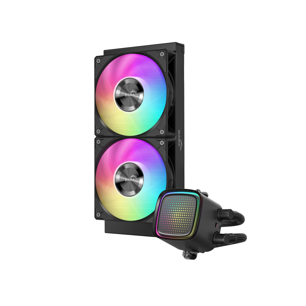 SAMA L50-240BK, Black, 240mm, 2x120mm ARGB Fan, CPU Sıvı Soğutma