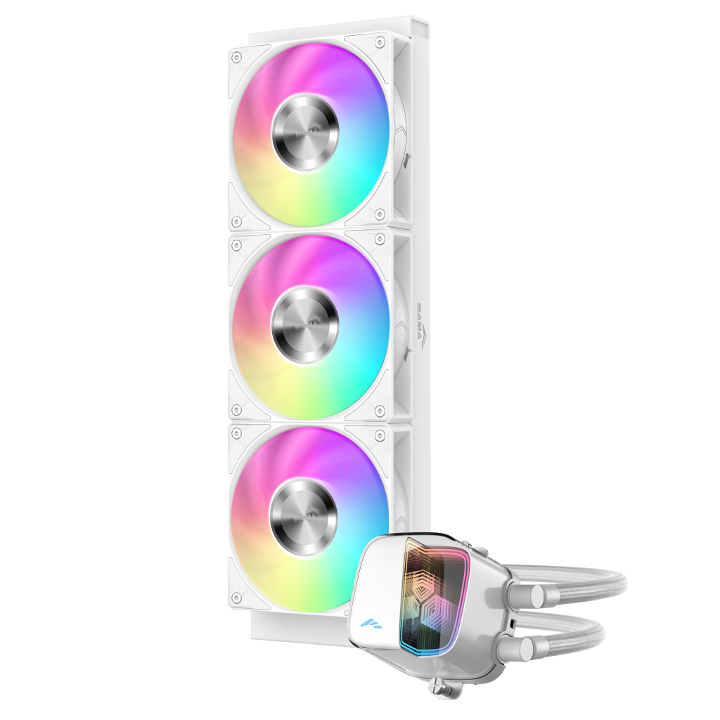 SAMA L70-360WH, White, 360mm, 3x120mm ARGB Fan, CPU Sıvı Soğutma