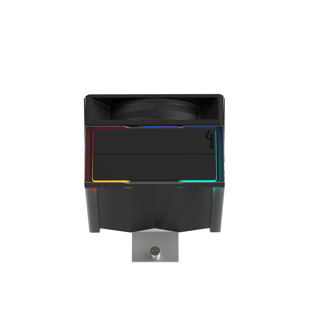 SAMA X40L, Black, 1x100mm ARGB Fan, Kule Tipi Hava Soğutma, 4 adet Gelişmiş Kompozit Isı Borusu, CPU Fan (AMD ve INTEL Tüm işlemciler ile uyumlu)