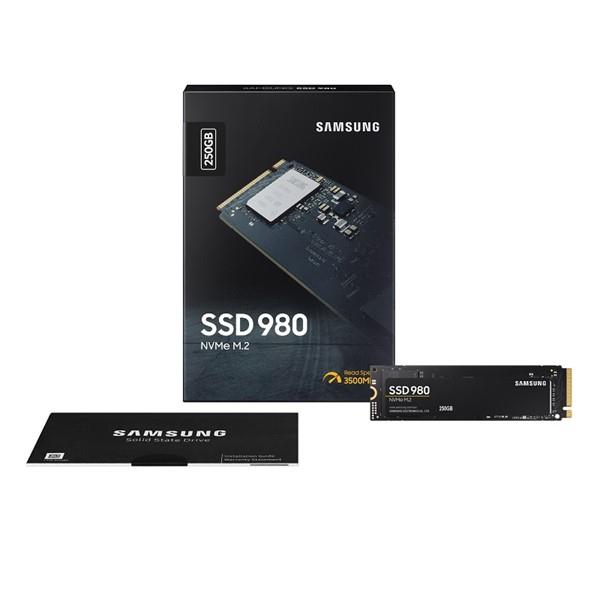 SAMSUNG 250GB SSD980 MZ-V8V250BW 2900- 1300MB/s M2 PCIe NVMe Gen3 Disk