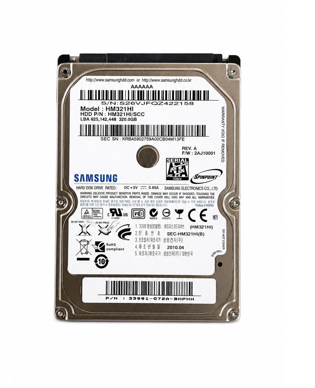 Samsung 320GB HM321HI 2.5