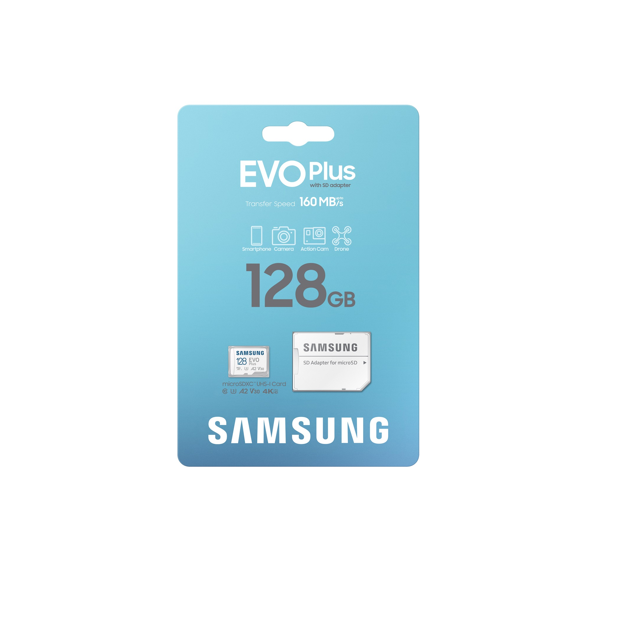 Samsung Evo Plus MB-MC128SA Class 10 UHS-I U3 A2 V30 128 GB Micro SD KartSamsungFlash (Micro) KartB05584
