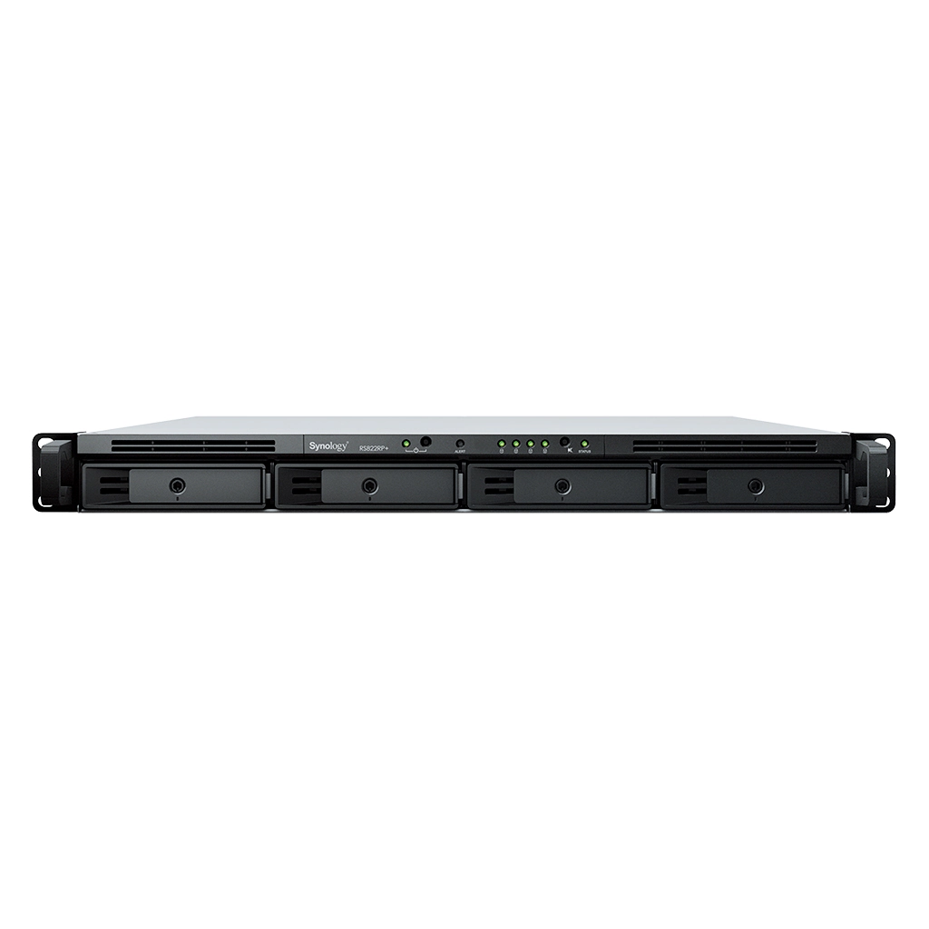 SYNOLOGY 4diskli Ryzen V1500B-2GB RAM-4-Gigabit Rack Nas Server RS822RP PLUS