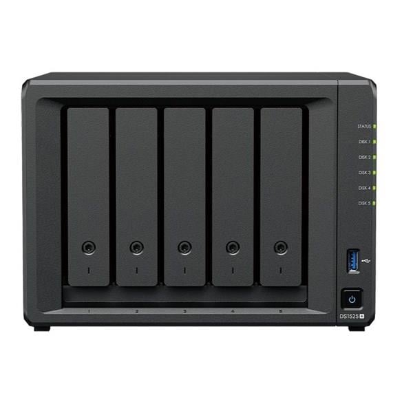SYNOLOGY DS1525 PLUS RYZEN V1500B 8GB RAM- 5-diskli Nas Server (Disksiz)
