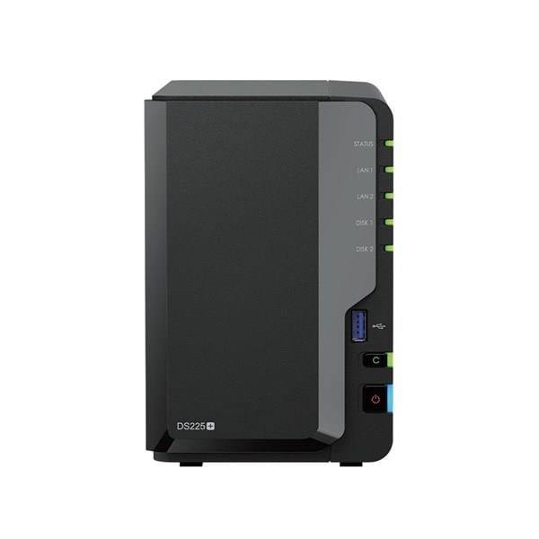 SYNOLOGY DS225 PLUS CELERON QC- 2GB RAM- 2-diskli Nas Server (Disksiz)