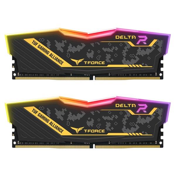 TEAM 16GB (2X 8GB) DDR4 3200MHZ CL16 RGB PC RAM T-FORCE TUF GAMING ALLIANCE TF9D416G3200HC16CDC01