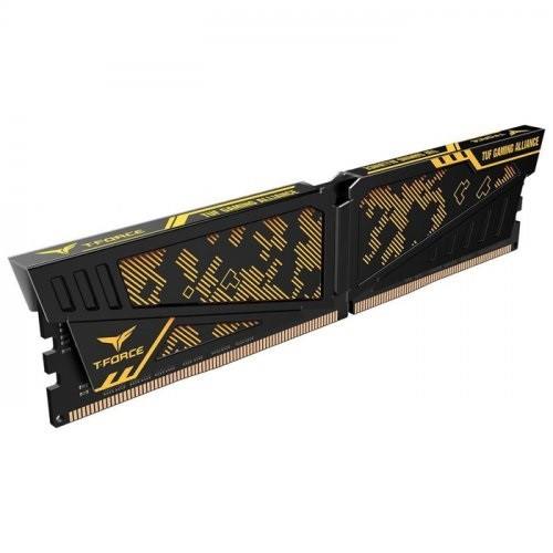 TEAM 16GB DDR4 3600MHZ CL18 PC RAM T-Force TUF Yellow TLTYD416G3600HC18JBK
